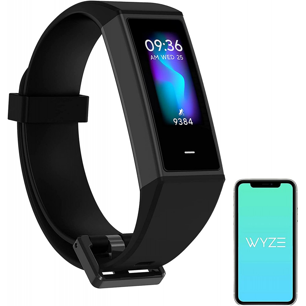 WYZE Band Fitness Tracker with Alexa Built-in, Activity Tracker Watch with Heart Rate Monitor, Smart Fitness Band with Step Counter, Calorie Counter, Pedometer Water Resistant, Black WYZE Band Fitness Tracker with Alexa Built-in, Activity Tracker Watch with Heart Rate Monitor, Smart Fitness Band with Step Counter, Calorie Counter, Pedometer Water Resistant, Black